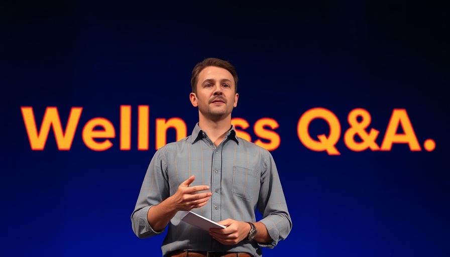Houston wellness events presenter in a live Q&A session.