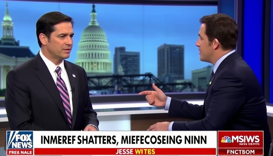 Secretary of State Marco Rubio with Jesse Watters of Jesse Watters Primetime on Fox News