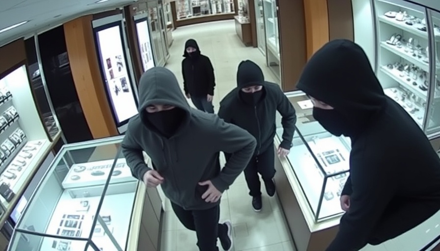 Seattle jewelry store robbery caught on surveillance footage.