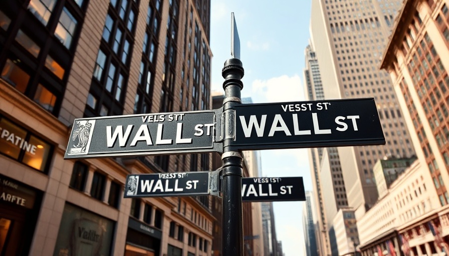 Iconic Wall Street sign in business district, Dallas business news.