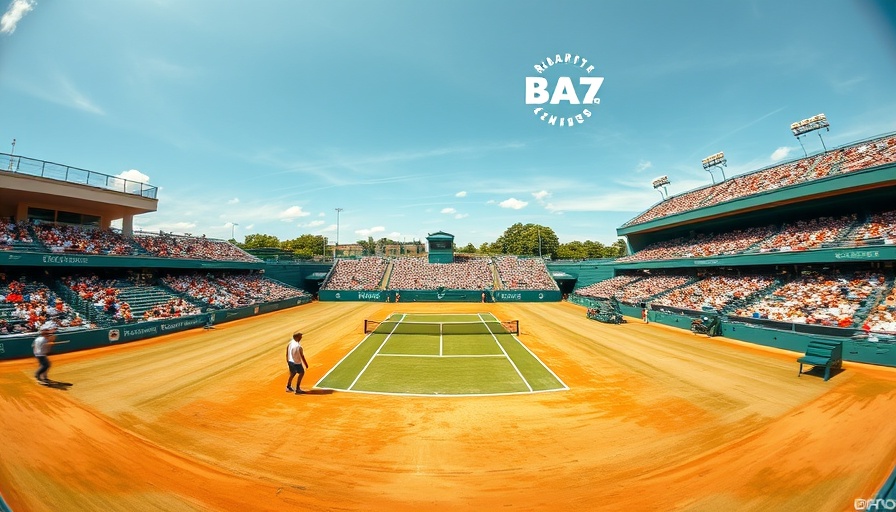 Tennis players in action on court with animated crowd, showcasing effort for a point.