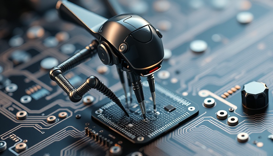 Microbot on graphene board studies brain organoids, showcasing graphene technology maturing brain organoids.