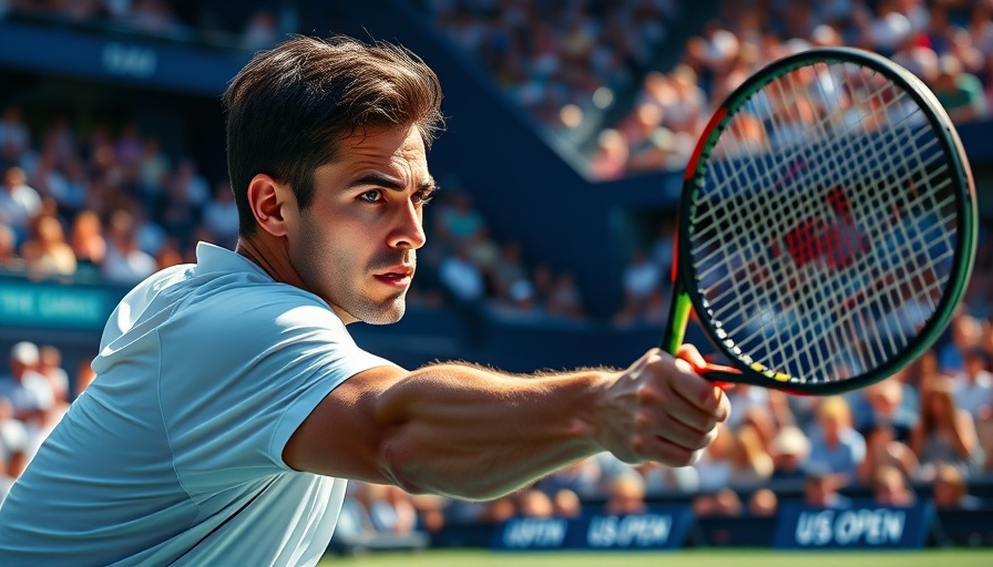 Intense tennis action at the 2025 US Open.