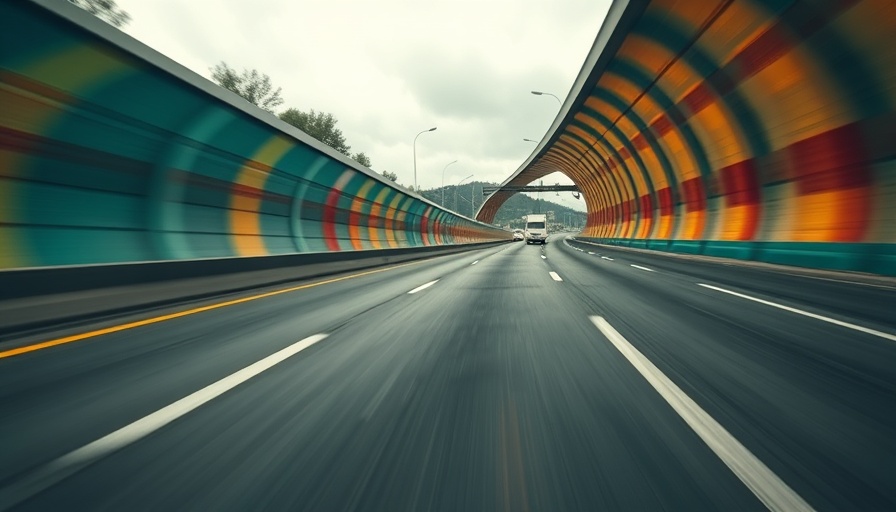Woah 🤯 - Colorful ramp leading onto a freeway with thrilling perspective