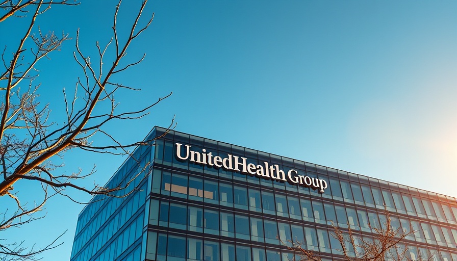 UnitedHealth Group building under clear blue sky, representing public responsibility committee UnitedHealth.
