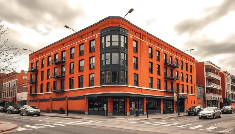 Dallas hotel development modern red-brick architectural design.