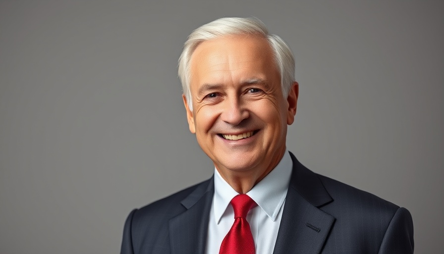 Business portrait of an older man in a suit for Houston business news.