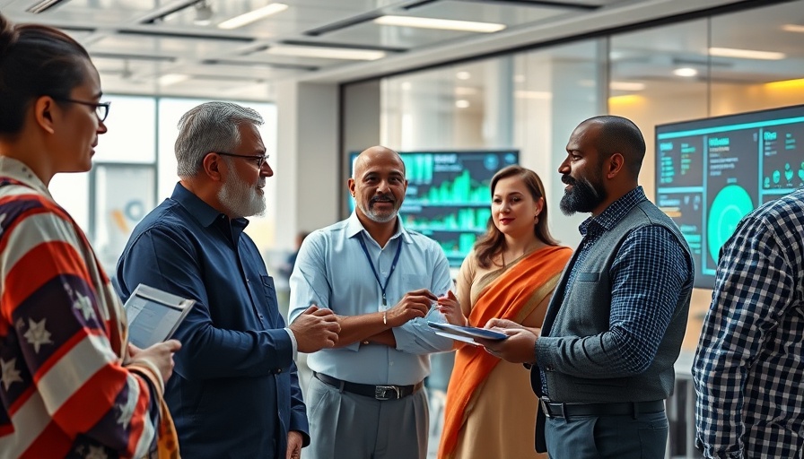 India-US hydrocarbon partnership discussion in a futuristic office.