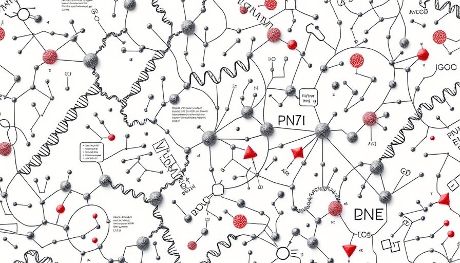 Scientific diagram of genetic link to pain pathways.