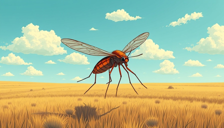 Vintage illustration for mosquito bite prevention tips