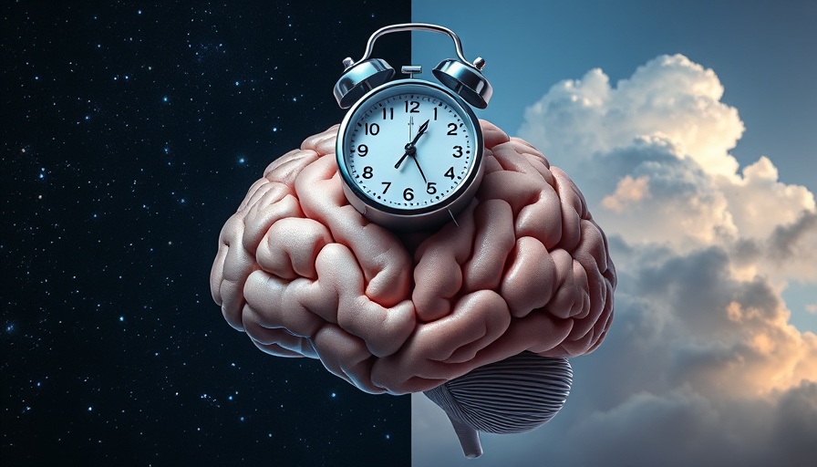 Brain function during sleep and blood sugar management concept with brain and clock.