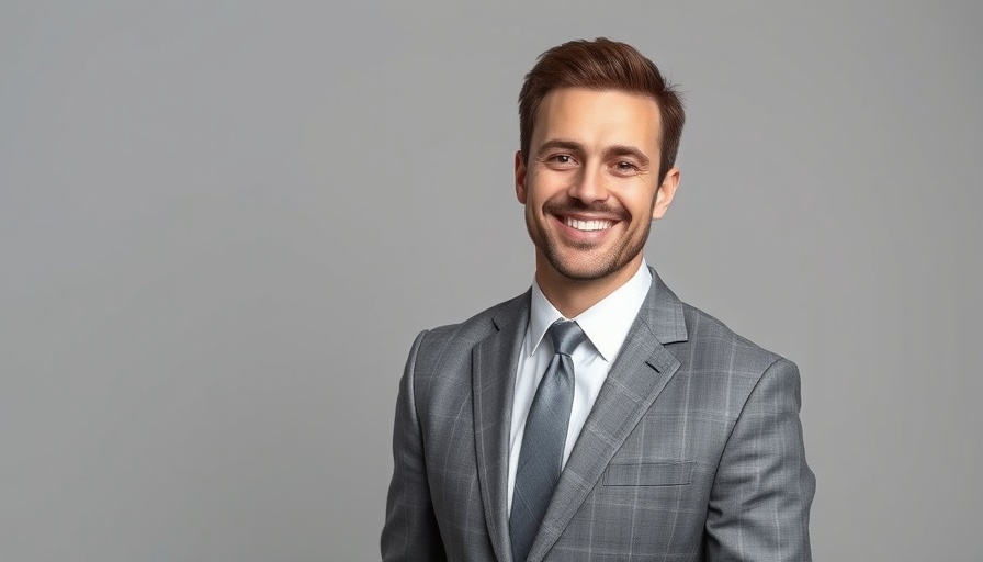 Houston business news: Confident man in gray suit with a smile.