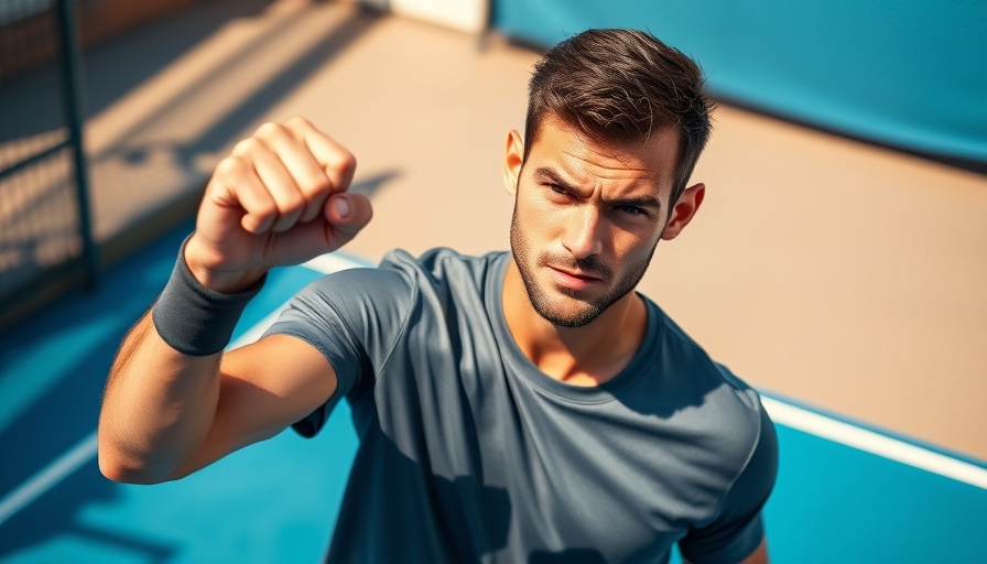 US Open American men's tennis: Determined player during match.