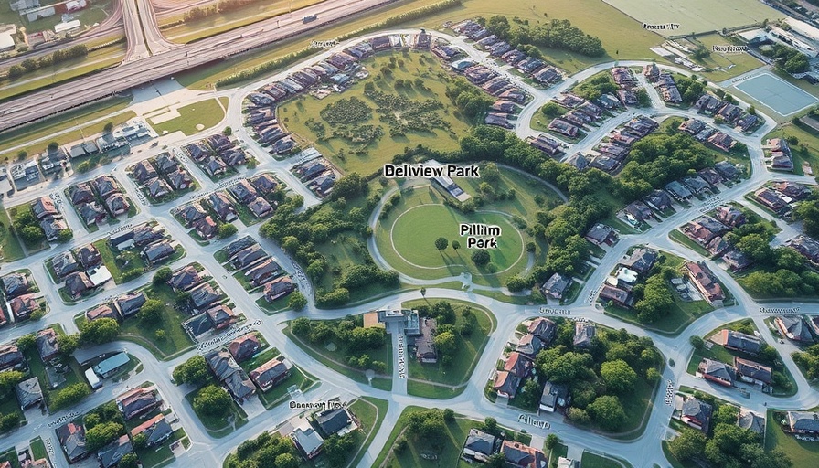 Map of Dellview Park in a San Antonio suburb for local news.