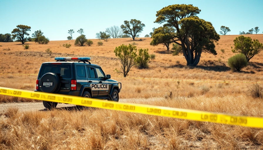 San Antonio crime reports scene with sheriff vehicle and yellow tape.
