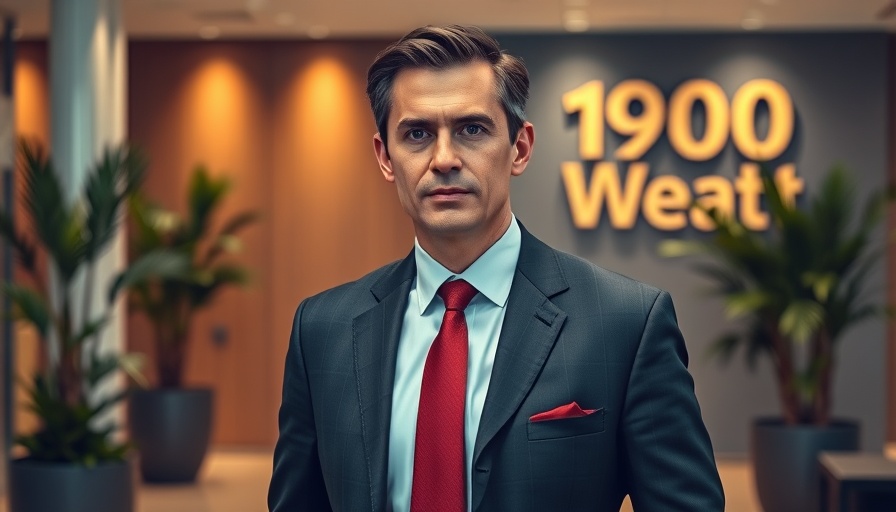 Distinguished businessman in San Antonio office, warm lighting.