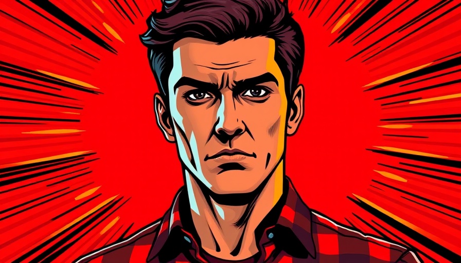 Dynamic graphic art with a serious expression portrait, Communism Final Goal of Socialism theme