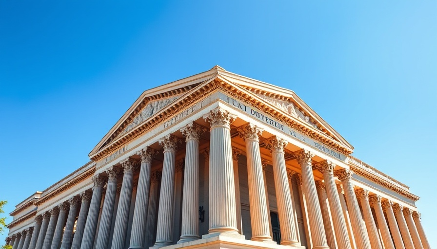 Neoclassical building with columns represents NIH funding cuts impact.