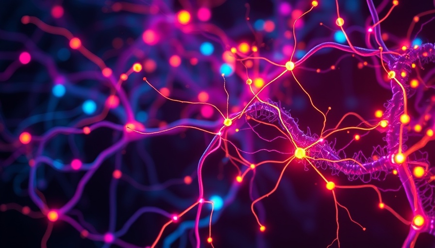 Abstract neural pathways representing brain's immune system and drug relapse.
