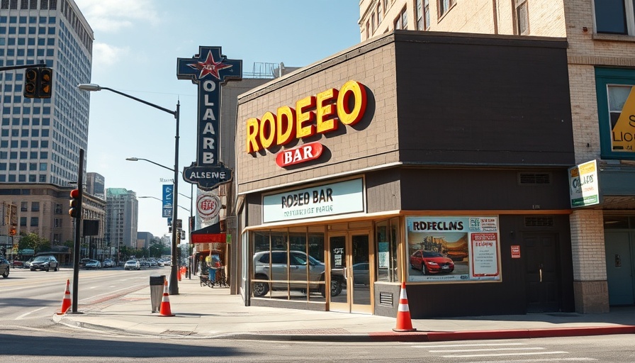 Rodeo Bar in Dallas appears closed with street scene.