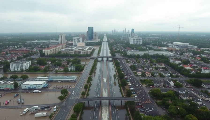 Cityscape showing Plano drainage rate increase impacts.