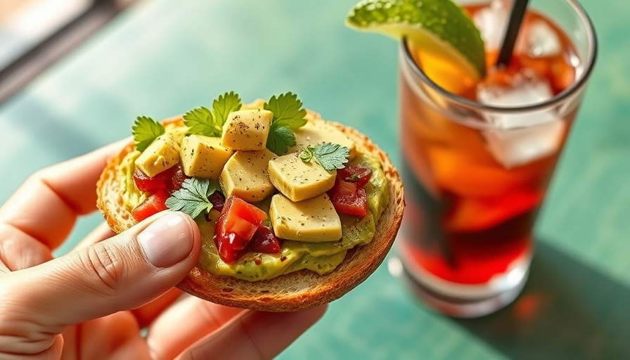 Avocado toast with salad and drink, perfect for Dallas events this weekend.