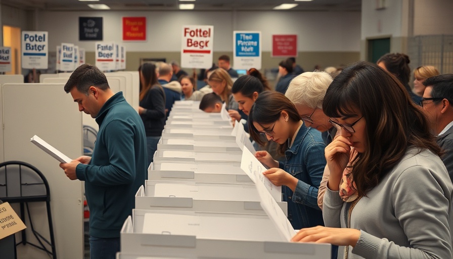 Voters casting ballots in Lewisville ISD special election.