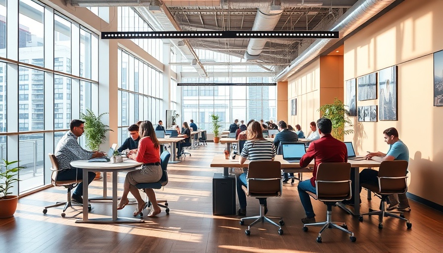 Modern co-working space in Dallas for small business resources.