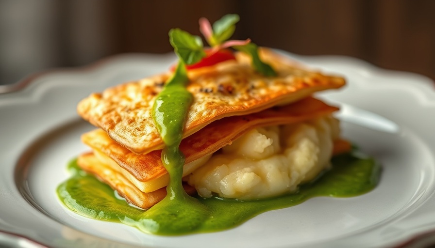 Exquisite dish by Dallas chefs Michelin Bib Gourmand.