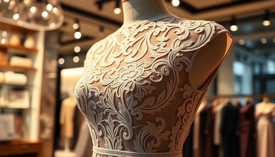 Taylor Swift engagement dress displayed elegantly in boutique.