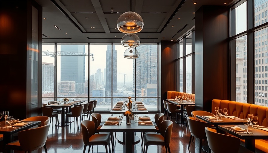Frisco dining destination with sleek modern interior.