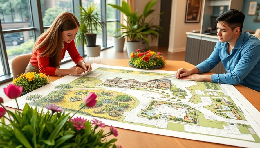 Frisco landscaping project approval concept with vibrant design plan.