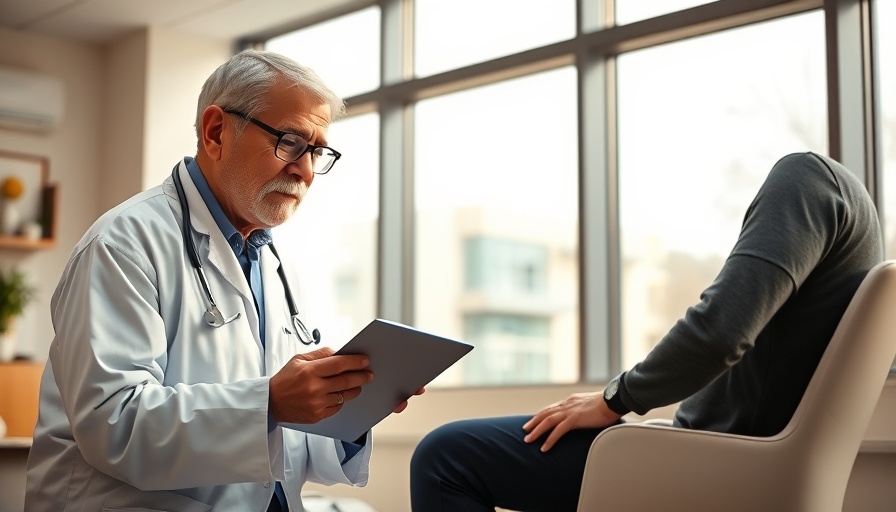 Doctor examining patient in clinic, highlighting shortage of qualified physicians.
