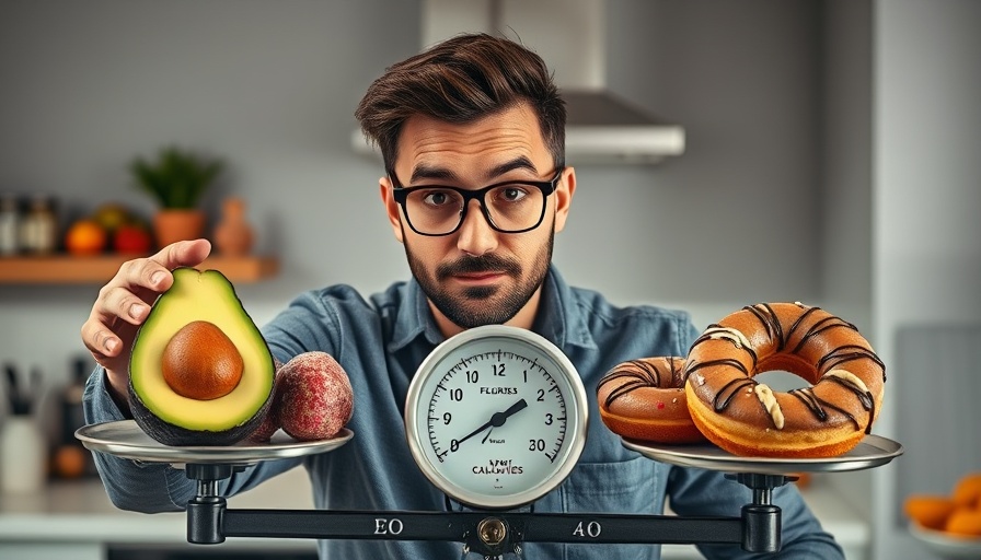 Misleading calorie comparison between avocado and donut, biggest weight loss lie.
