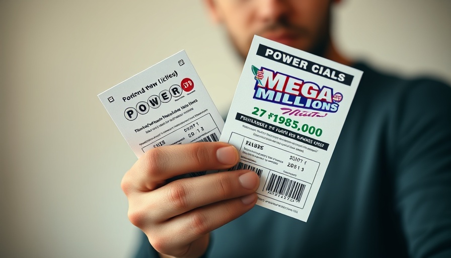 Close-up of hands holding lottery tickets related to Arizona Lottery results.