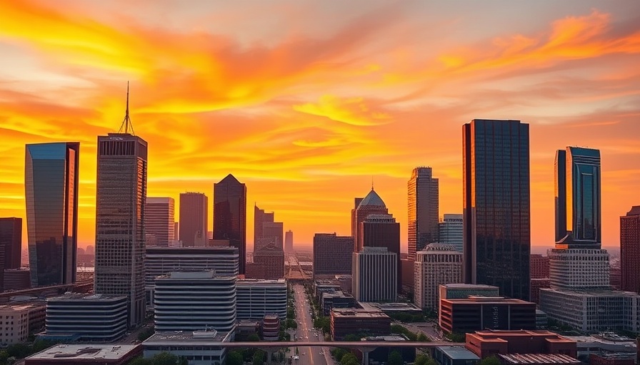 Skyline view of Dallas at sunset highlighting tax abatements.