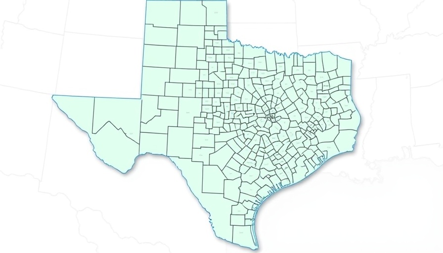 Texas congressional map highlighting gerrymandering effects
