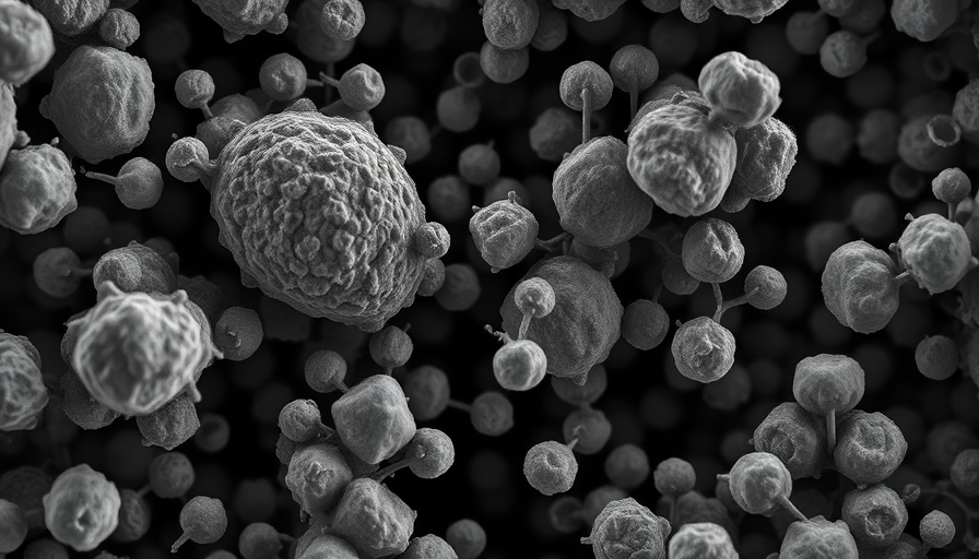 Microscopic view of cellular structures relevant to healing cancer.