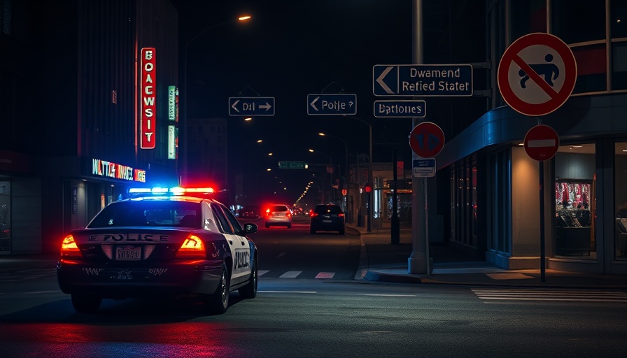 San Antonio traffic news with police car at blocked street.