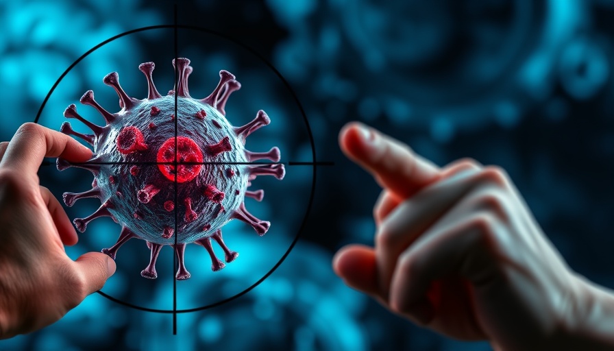 Cancer prevention concept with target on cell.
