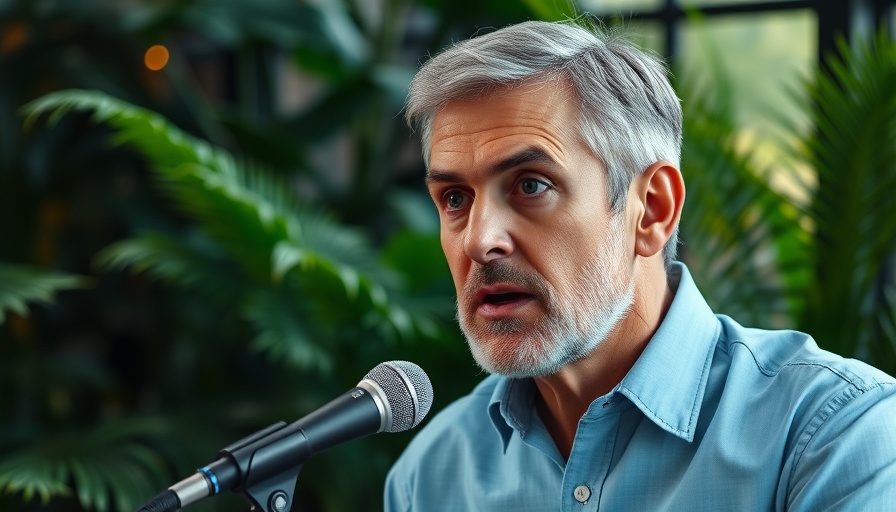 Mature man discussing herbs for Lyme disease.