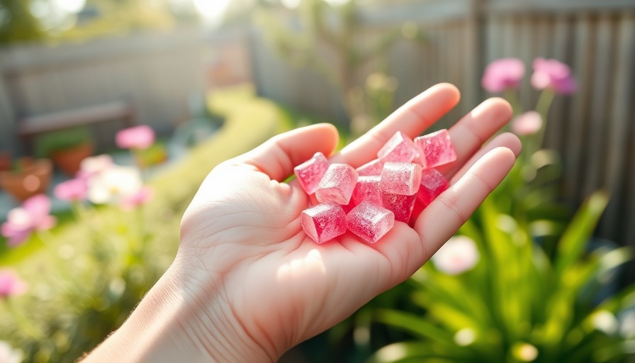 Hand with melatonin gummies highlighting overdose risks.