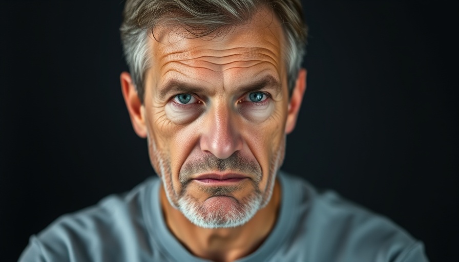 Middle-aged man discussing the best food to reverse aging skin.