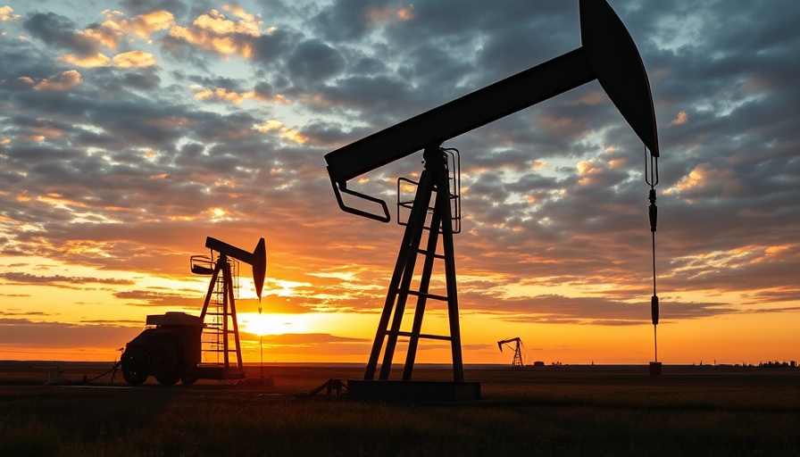 Texas upstream oil and gas jobs at sunset with pumpjack silhouette.