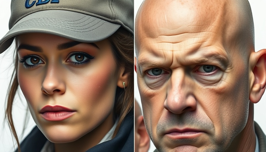 A CBP officer and a man in split image, depicting immigration deportation.