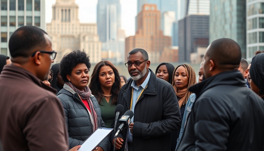 Press conference discussing crime rates in Chicago with engaged speaker.