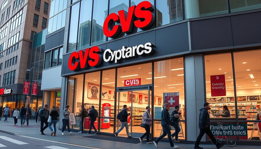 Modern CVS pharmacy entrance regarding CVS Medicaid Overbilling Settlement.