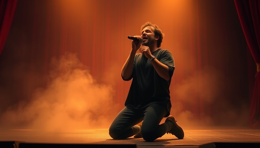 Energetic singer on stage at The Weeknd concert San Antonio.