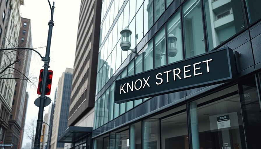 Modern office building on Knox Street showcasing Dallas AI market intelligence.