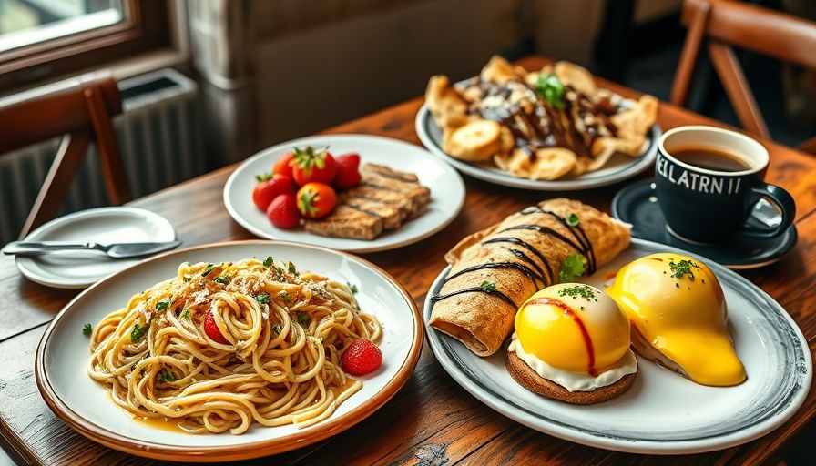 Assorted dishes at Cibolo café's Crepeccino opening.